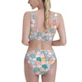 thumbnail image 3 of Picia Colorful Cute Pig Women's High Waisted Bikini Scoop Neck Swimsuit Two Pieces Bathing Suit-XX-Large, 3 of 8