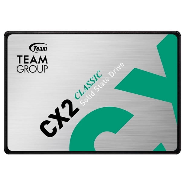 Unidad de Estado Solido SSD 2.5 TEAMGROUP CX2 1TB SATA III 540/490 Mb/s plateado