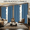 Blue, variant on 4 Panels 100% Blackout Curtains 37x63 Inch, Grommet Window Curtains for Bedroom & Living Room, Black