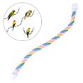 thumbnail image 5 of Colorful Bird Rope Perch Flexible Climbing Rope for Parrot Budgie Cockatiels 16.3inch Length, 5 of 7