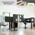 thumbnail image 6 of VIVO Dark Gray Clamp-on 24 x 24 inch Desktop Privacy Panel, Cubicle Desk Divider, 6 of 8