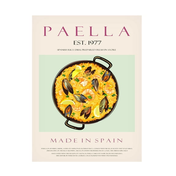 Trademark Fine Art Rikke Londager Boisen Paella Est. 1977 Canvas Wall Art