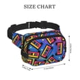 thumbnail image 4 of Easygdp Vintage Audio Cassettes Fanny Packs para Mujeres y Hombres, Bolsa de Cinturón, Bolsos de Cruz para Trabajo/Correr/Senderismo, 4 of 9