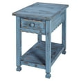 thumbnail image 1 of Alaterre Furniture Country Cottage Table d'Appoint Finition Antique Bleue, 1 of 6