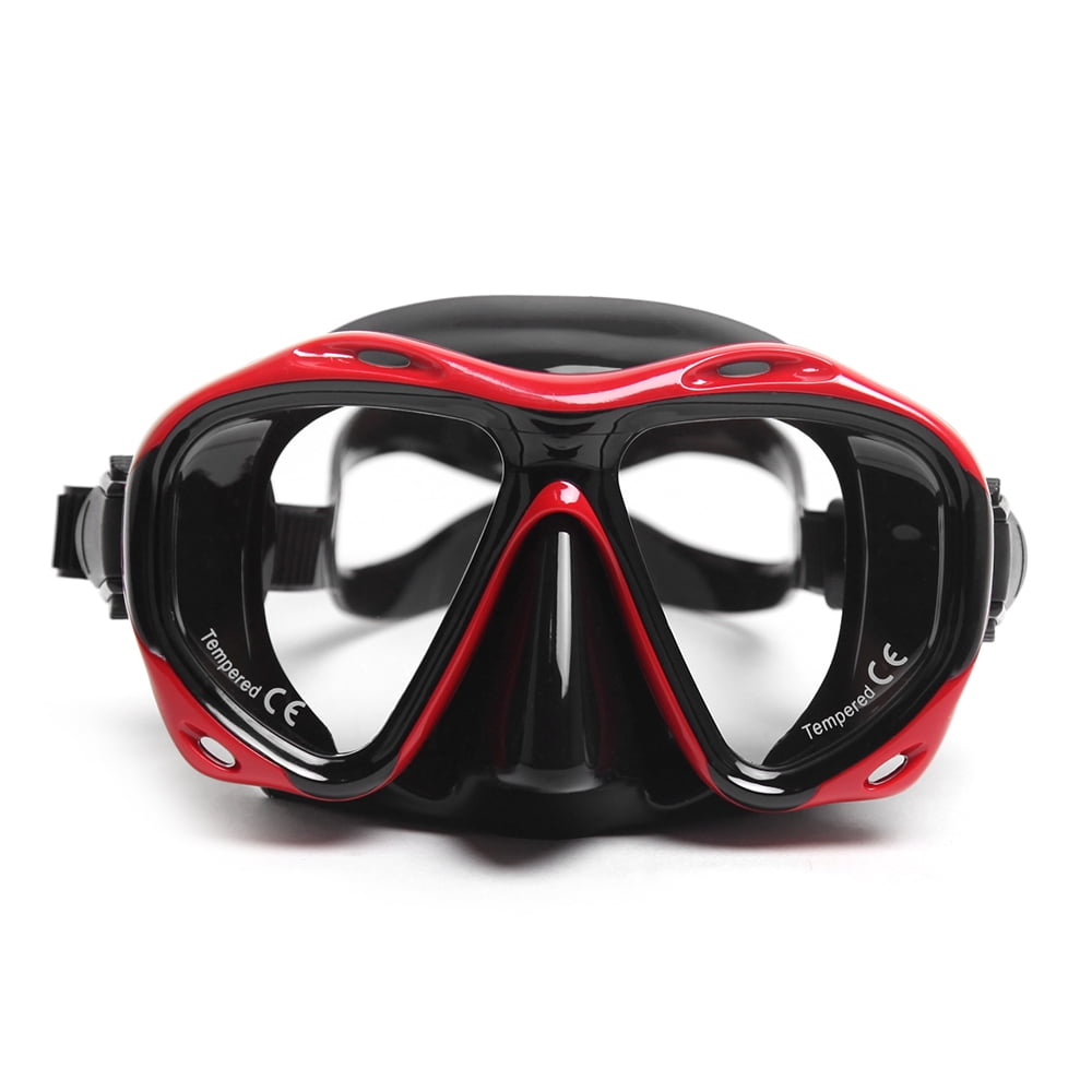 Men’s Women’s Anti-fog Diving Snorkeling Mask Two-window Diving Mask ...