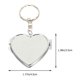 thumbnail image 4 of 4pcs mini espejo de corazón llavero plegable espejo de metal espejo de metal adorno de colgante, 4 of 7