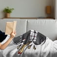 thumbnail image 3 of Hockey Soft Flannel Fleece Blanket, Cartoon Hockey Puck Bites and Breaks Hockey Stick Championship Game Mascot Character, Cozy Plush for Indoor and Outdoor Use, 70" x 90", Multicolor, by Ambesonne, 3 of 5