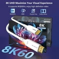 thumbnail image 4 of 8K Fiber Optic HDMI Cable 50FT, Long Active HDMI 2.1 Cable 48Gbps Ultra High Speed 8K@60Hz 4K@120Hz HDR10 eARC 3D HDCP 2.3 Compatible, 4 of 8