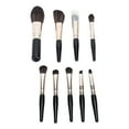 thumbnail image 2 of 9 Pcs Mini Travel Makeup Brush Set ,  Professional Premium Synthetic Kabuki Powder Foundation Blush Fan Highlight Eye Blending Shadows  and Lips Brush Kit  for Travel, 2 of 7