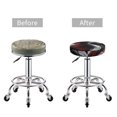 thumbnail image 4 of Salouo Cool Black And White Dragon Pattern Bar Stool Cushion Cover, Round Crease-Resistant Stretchy Dustproof Stool Seat Slipcover for Bar Round Chair-14 inch, 4 of 6