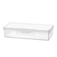 thumbnail image 4 of 4 Pcs Portable Clear Cotton Swab Case 4 x 1.6 x 1.8 Inch Toiletry Organizer, Small Floss Holder Empty Container with Dustproof Lid, Travel Mini Storage Box, Travel Accessories, 4 of 8