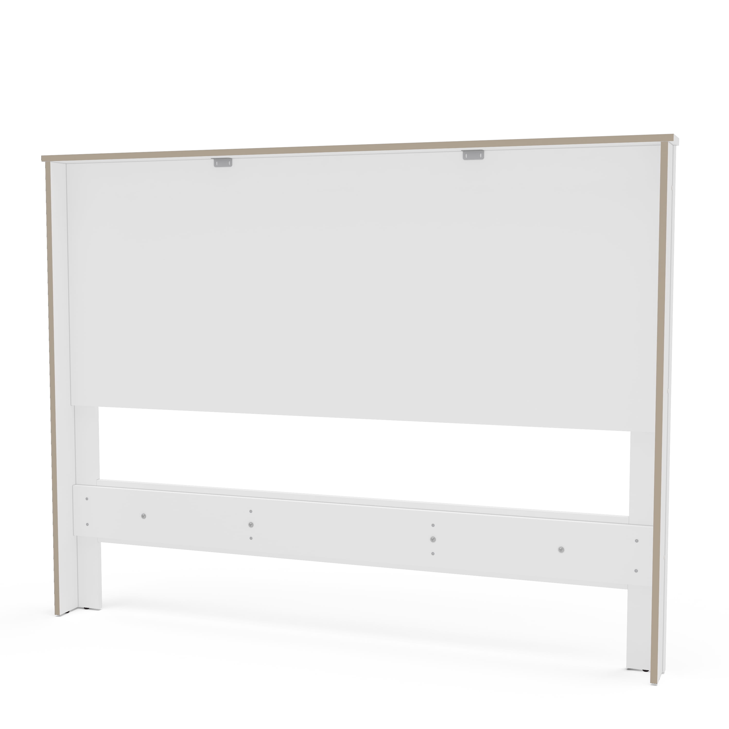 Polifurniture Juliette Full Size Wood Panel Headboard, White