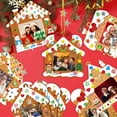 thumbnail image 6 of GuassLee 28 Pack Christmas Picture Frame Craft Kits for Kids, Xmas DIY Gingerbread House Candy Photo Craft Christmas Hanging Frame Ornaments for Xmas Tree Holiday Art Decorations Home Class Game, 6 of 7