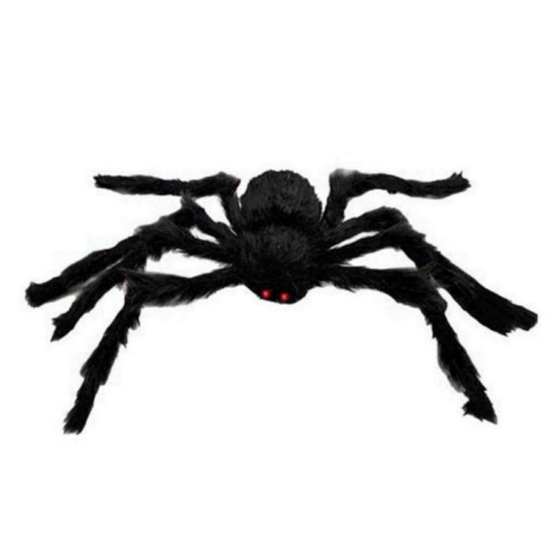Realistic Flocked GIANT TARANTULA SPIDERS Scary Horror Halloween Prop Decoration 