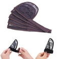 thumbnail image 3 of kurtrusly 5 Pcs Filet à Cheveux pour Fabriquer des Bouchons de Queue de Cheval Accessoires de Perruque Filet Tissage Brun Longueur 19,2 cm 1 Ensemble, 3 of 6