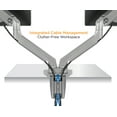 thumbnail image 5 of Mount-It! Dual Monitor Desk Mount w/ USB Ports | Fits 21-32 Inch Screens, 5 of 10
