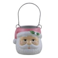 thumbnail image 5 of 5" Nostalgic Ceramic Container - Pink Santa Claus, 5 of 5