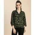 thumbnail image 2 of Moomaya Long Sleeve Shirt Collar Printed Top - Women's Stylish Georgette Top, 2 of 9