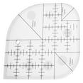 thumbnail image 2 of Curved Corner Cutter Quilt Ruler, Sewing Patchwork Ruler Template Tool,, 2 of 4