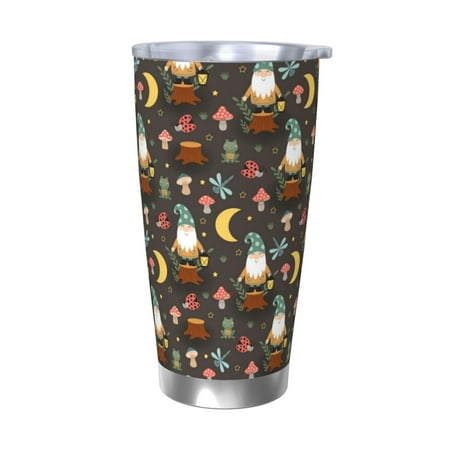 

Bingfone Gnome Insect Frog for 20 Oz Stainless Steel Travel Mug Double Wall Water Coffee Cup for Home Office Outdoor Works Great for Ice Drinks and Hot Beverage-Without Straw