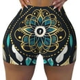 thumbnail image 2 of Xecao Boho Dreamcatcher Print Workout Shorts for Women Soft Smooth Gym Yoga Scrunch Active Tennis Workout Running Shorts-Medium, 2 of 8