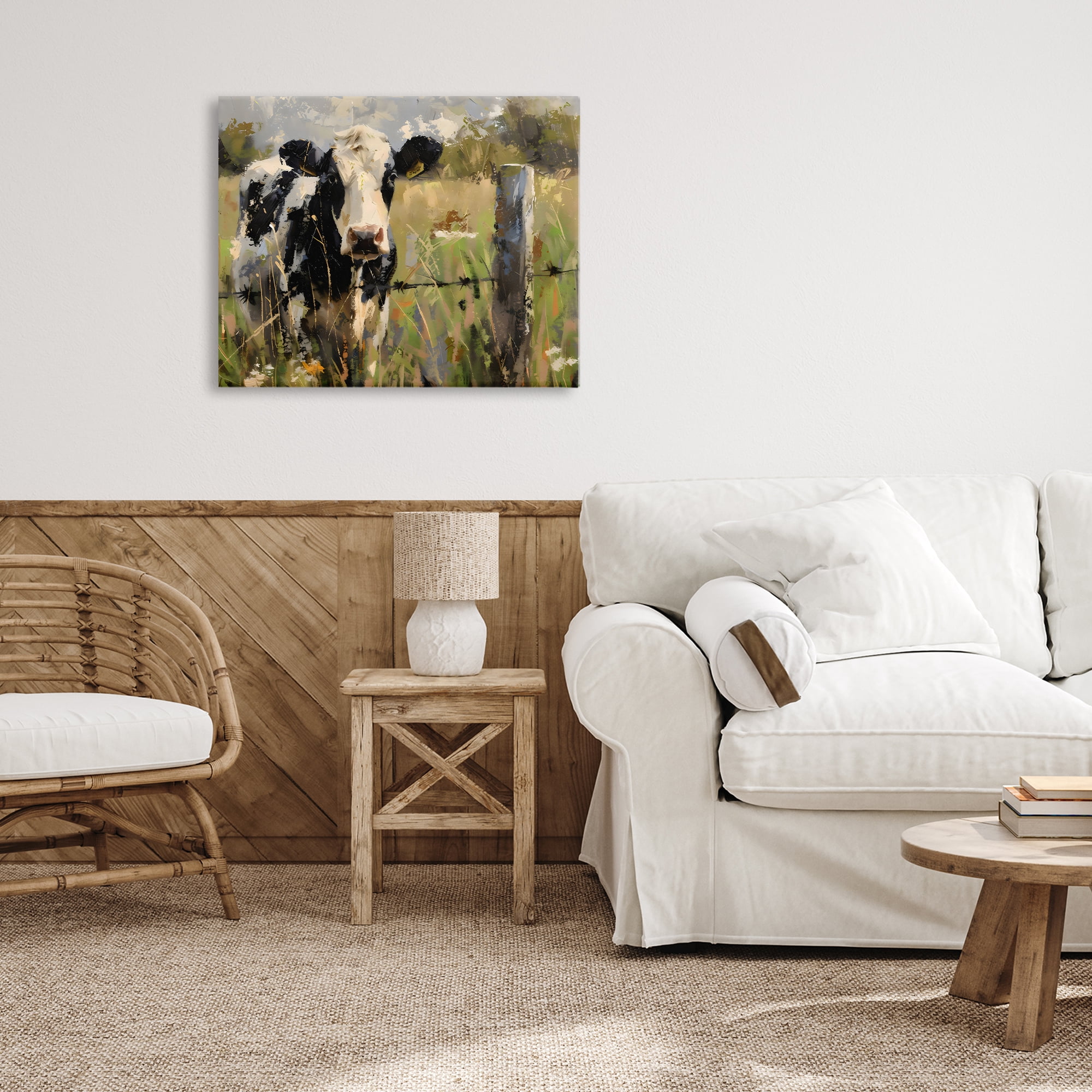 Stupell Industries Cow in Summer Pasture Canvas Wall Art, design by Creative Studio
