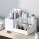 thumbnail image 2 of Makeup Organizer for Vanity, Large Capacity Cosmetic Storage Box with Drawers for Cosmetics, Lipsticks, Nail Care, Skin Care, White, 2 of 4