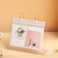 thumbnail image 4 of Tnobhg 3-6 Inches Desktop Small Photo Album Acrylic Flip-up Mini Photo Book Photo Display Rack 34/68 Pockets Tabletop Picture Display Stand, 4 of 7