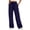 Navy, variant on Women's Fleece Baggy Sweatpants High Waist Wide Straight Leg with Pockets Winter