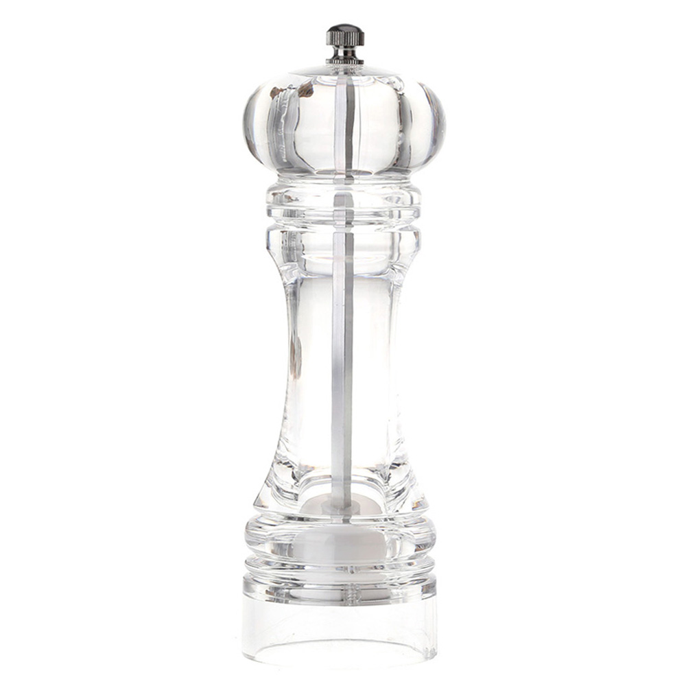 7" Acrylic Pepper Mill, Salt and Pepper Grinder with Ceramic Grinding