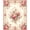 Pink, Pattern 3, variant on ODIKA Vintage Floral Medallion With Delicate Rose Motifs And Scrollwork Stain Resistant Low Profile for Dorm Room, Small Living Apartment