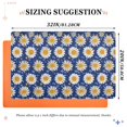 thumbnail image 6 of Yayeee Doormat for Inside 20"x32" Absorbent Low-Profile Washable Non-Slip Rubber Backed Entryway Rug, Elegant Daisy Pattern, 6 of 8