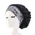 thumbnail image 2 of WIFKLSIIPG Wide Elastic Band Satin Sleep Bonnet Soft Night Sleeping Cap for Women, 2 of 2
