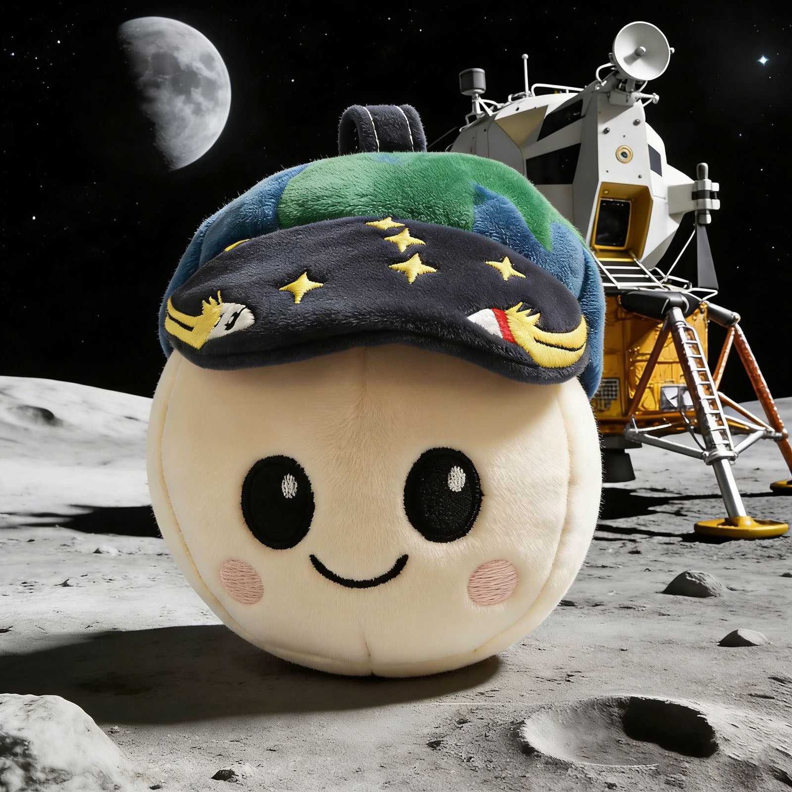 Rise Plush Toy,Artemis II Moon Mission Commemorative Edition, for Space Exploration Fans