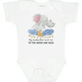 thumbnail image 3 of Inktastic My Godmother Loves Me to the Moon and Back Elephant Family Boys or Girls Baby Bodysuit, 3 of 5
