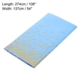 thumbnail image 2 of Uxcell 3 Pack Blue Disposable Plastic Tablecloths 54 Inch x 108 Inch Gold Dots Table Covers for Wedding Parties, 2 of 6