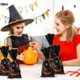 thumbnail image 3 of Halloween Candy Bags, Halloween Treat Bags, 50 Pcs Spooky Party Favor Bags With Ghost Pumpkin Witch Designs, Large 10.83x4.92 Inch Waterproof Durable OPP Plastic Bags For Candy Gifts, 3 of 6