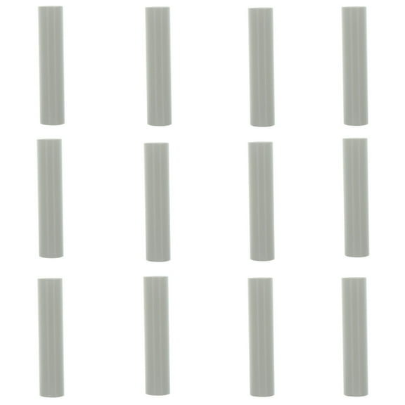 Creative Hobbies 1751 - Set of 12, 4 Inch Tall White Plastic Candle Covers Sleeves Chandelier Socket Covers ~Candelabra Base