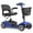 Blue, variant on monicare 4 Wheels Folding Mobility Scooter for Elderly, Durable Heavy Duty Seniors Mobile Device with Basket and LED Headlights, Best Gift for Seniors, Adult, Blue