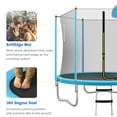 thumbnail image 5 of Leumius 8FT Trampoline for Kids,Outdoor Recreational Trampoline with Safety Enclosure Net and Basketball Hoop,Easy Assembly,Blue, 5 of 7