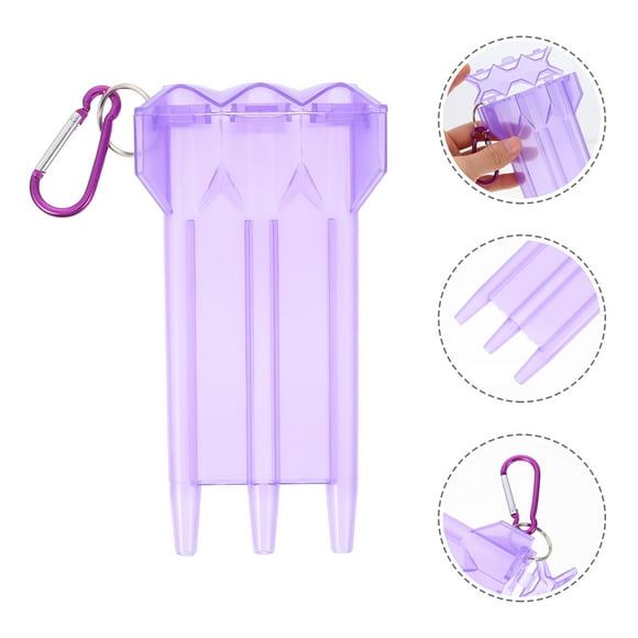 EXHUMKY Étui Portable Violet Accessoires de Fléchettes Lot de 1 pour Rangement de Voyage