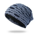 thumbnail image 3 of AJGRHE Womens Pullover Caps Ladies Knitted Hats Open Cotton Pile Caps Ear Guards Warm Caps Mens Navy One Size, 3 of 5