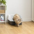 thumbnail image 3 of IRIS, XXL Open-Top Cat Litter Box with High Sides, Easy to Clean for Big Cats, Gray, 3 of 10
