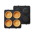 thumbnail image 1 of Mistaha Waffle Plates 14*14cm Black Style D for Waffle Maker type3003, 1 of 8