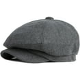 thumbnail image 5 of CoCopeaunts Newsboy Hats for Women Autumn Winter Hat Retro Octagonal Newsboy Cap Vintage Plain Beret Hat Outdoor Ivy Cap, 5 of 7
