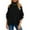 Black #35, variant on KDDYLITQ Turtleneck Sweaters for Women Cold Shoulder Knit Pullover Long Lantern Sleeve Solid Color High Neck Clothes Dressy 2025 Tops White XL