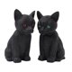 thumbnail image 3 of Cifras Adorno de plástico para Halloween, gato negro con ojos verdes, 1 unidad, tamaño pequeño, para escritorio JASKFLY, 3 of 9