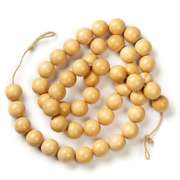 Jumbo Wooden Beaded Garland - Rustic, Christmas & Everyday Decor - Factory Direct Craft