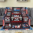 thumbnail image 2 of Veterans Gifts, Gifts for Veterans Blanket, Vietnam Veteran Gifts, Veterans Day Gifts for Hard Head Veteran Gifts for Men Fathers Day, Navy Army Air Force Veteran Gifts Throw Blanket 50”x60”, 2 of 5