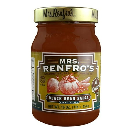 Mrs. Renfro's Salsa, Black Bean, 16 Oz (Best Store Bought Salsa 2019)